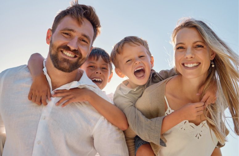 smiling family